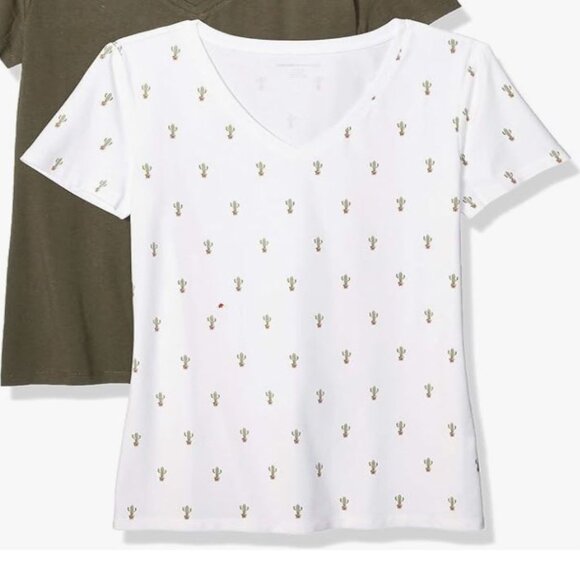 EUC Cactus V Neck Shirt - Picture 1 of 3